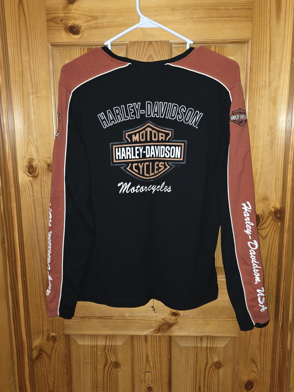 Harley-Davidson Black & Rust Long Sleeve Shirt - Picture 9 of 9